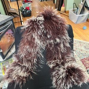Lamb fur stole- vintage